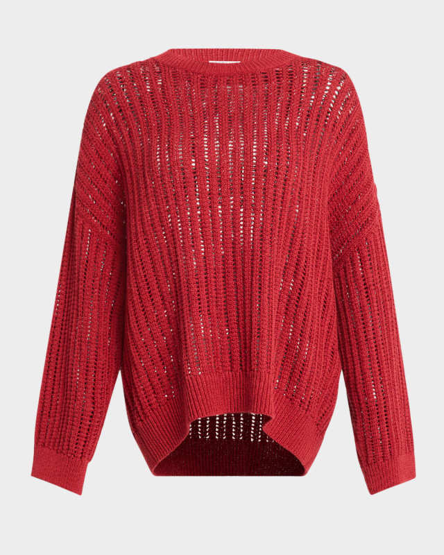 Open-Weave Cotton Sweat